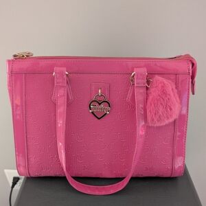 Juicy Couture Pink Satchel with Heart Charm
